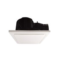Falcon -u00a0Ceiling Exhaust Fan Ducted Small Square Fascia Cut Out 245mm Air Movement of 270 Cubic Metres per Hour No Kit Suits 100mm Duct 40 Watt Ball Bearing Motor  x1 - FNCEFDSS