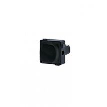 Meerkat - Momentary Push Button Switch Mech, 2A / 250Vac  Matt Black  x1 - MEPBMMBK