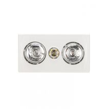 Mistral -u00a03 IN 1, FAN/LIGHT/HEATER 2 Lamp Version with PUSWV3GLFH Switch Plate  x1 - ML9801