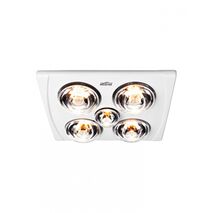 Mistral 3-in-1 Bathroom Heater FAN/LIGHT/HEAT - with PUSWV4G switch plate  x1 - MS9801