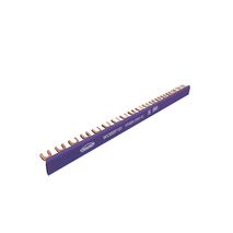 Wolverine -u00a0Busbar Insulated Fork 80 Amp 1 Pole 18 Module Purple  x35 - WOBBF181