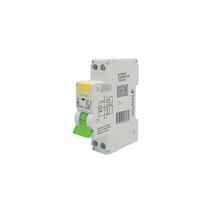 Wolverine -u00a0RCBO Residual Current Breaker with Overcurrent Protection 4.5kA 1 Pole 10A 230V 240V ac 30mA Type A 1 Module  x10 - WORCBO45110