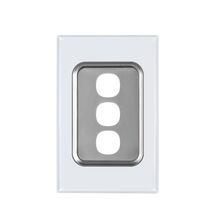 Glass Three Gang Switch Body And Cover Only