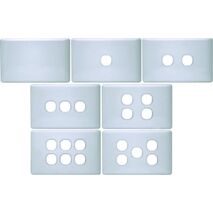 K Series 6 Gang Unloaded Switch Plates & Cover - KS/SW/UL6