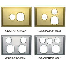 GS GPO2 Cover Plate - Gold - GS/CPGPO2/GD