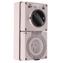 IP Single Phase 3 Flat Pin Combo 10A - IP/CO1PH10