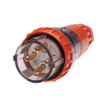 3 Phase 4 Round Pin Straight Plug - 40Amp - IP/PLS3PH440