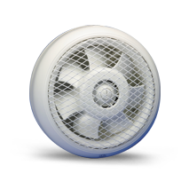 225mm window/wall fan 240v gravity louvre