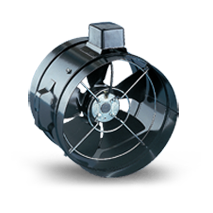 Minitube Axial Fan 350mm 6 Pole 1ph 50Hz - Steel