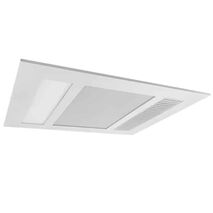 Phoenix Mini 1000w Halogen 3 in 1 Bathroom Heater & High Extraction Exhaust Fan with Tricolour LED Light Panel White