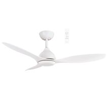 Elite DC 1220mm 3 ABS Blade WIFI & Remote Control Ceiling Fan Only Matt White