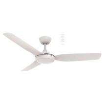 Viper DC 1320mm 3 Blade All ABS WIFI & Remote Control Ceiling Fan with Variable Dim 18w CCT LED Light Matt White