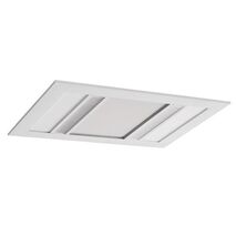 Phoenix 1000w Halogen 3 in 1 Bathroom Heater & High Extraction Exhaust Fan with 2 Tricolour LED Light Panels White
