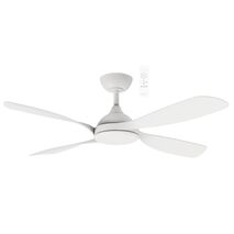 Hampton DC 1320mm 4 ABS Blade WIFI & Remote Control Ceiling Fan Only Matt White