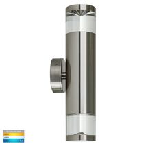 Highlite Titanium Aluminium TRI Colour Up & Down Wall Pillar Lights