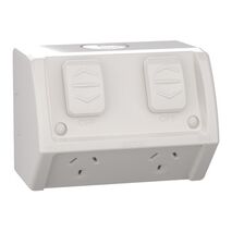 Weathershield
Socket
Twin, 10A, 250VAC, IP54 | Resistant Grey