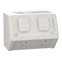 Weathershield
Socket
Twin, Individually Wired ,10A, 250VAC, IP54 | Resistant Grey