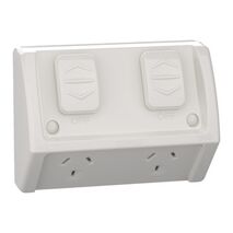 Weathershield
Socket
Flush, Twin, 10A, 250VAC, IP54 | Resistant Grey