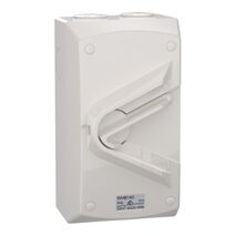 Weathershield
Switch
1-Gang, 1 Pole, 40A, 250VAC, IP66 | Resistant Grey