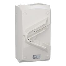 Weathershield
Switch
1-Gang, 4 Pole, 40A, 500VAC, IP66 | Resistant Grey