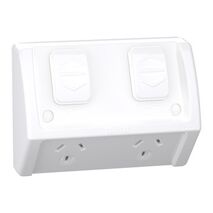 Weathershield
Socket
Flush, Twin, 10A, 250VAC, IP54 | Resistant Grey