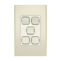 Clipsal Iconic
Styl Switch Plate Skin
Vertical/Horizontal, 5 Gang | Crowne