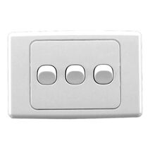 2000 Series
Flush Switch
3 Gang, 250VAC, 10A, Standard, Horizontal | White Electric