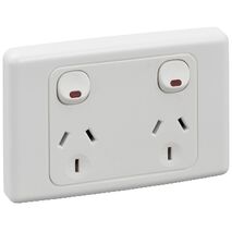 2000 Series
Twin Switch Socket Outlet
250V, 10A, 2 Pole | White Electric