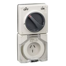 Clipsal - 56 Series, Switched Socket Outlet, 20A, 3 Pin, 1P, 250V, Less Enclosure
Grey