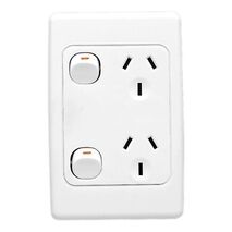 2000 Series
Twin Switch Socket Outlet
250V, 10A, Vertical, Standard Size | White Electric