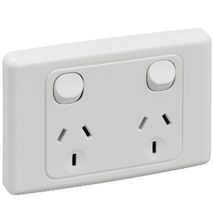 2000 Series
Twin Switch Socket Outlet
250V, 10A, Safety Shutter | White Electric