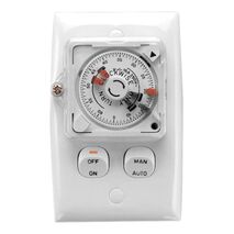 Standard Series, Timer Switch' 250V 15A, 24 Hour Timer
White Electric