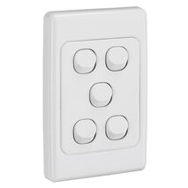 2000 Series
Flush Switch
5 Gang, 250VAC, 10A, Standard, Vertical | White Electric