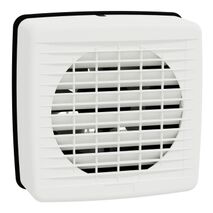 Airflow, Exhaust fan, window, 150mm blade dia, auto louvre, white