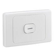 2000 Series, Switch Mechanism, 250V 32A Double Pole Horizontal Marked COOKER - White Electric