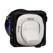Clipsal - Mechanisms, Switch Mechanism, 3 Position Open / Off / Clos - White Electric