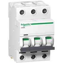 Acti9 iC60N DISBO, Miniature circuit breaker (MCB), 3P, 2A, D curve, 6000A (IEC/EN 60898-1), 50kA (IEC/EN 60947-2)