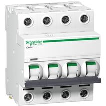 Acti9, Miniature circuit breaker (MCB), iC60H Disbo, 4P, 32A, C curve, 10000A (IEC/EN 60898-1), 15kA (IEC/EN 60947-2)