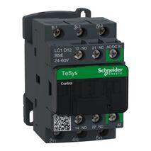 TeSys D, Contactor, TeSys Deca, 3P(3 NO), AC-3/AC-3e, 0 to 440V, 12A, 24-60VAC/DC coil