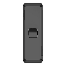Pro Series, Architrave Switch, Vertical Mount, 1 Gang, 230/240V, 20A, 16AX - Black