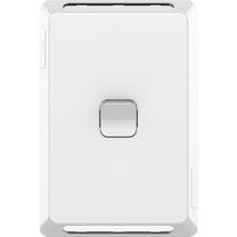 Pro Series, Switch Plate Skin, 1 Gang, Horizontal/Vertical Mount, Clip-On - Extra Vivid White