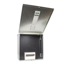 NSW Meter Box 316 Stainless Steel 600x600x250 Include Lume, Pre Drilled Switch Panel