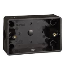 Clipsal - Mounting Accessories, Mounting Box, with 20 mm End Entries - Black