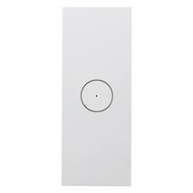 Saturn Zen, Grid and Cover Architrave, 1 Gang, Less Mechanism - Zen White