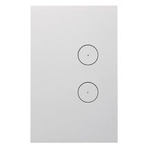 Saturn Zen, Grid and Cover, 2 Gang, Less Mechanism - Zen White