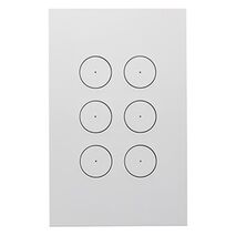 Saturn Zen, Grid and Cover, 6 Gang, Less Mechanism - Zen White
