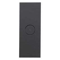 Saturn Zen, Grid and Cover Architrave, 1 Gang, Less Mechanism - Zen Black