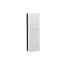 Saturn Zen, push-button Architrave Switch, LED, 1 Gang, 250V, 16AX/20A - Zen White