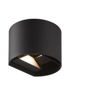 Round Up/Down Wall Light Black
