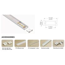 Channel 3m For LED Strip White Surface
